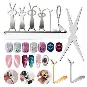 New Cat Eye Dedicated Iron Sheet Rabbit Cat Eye Magnet Y-shaped Iron Suction Heart-shaped Cat Eye Iron Sheet Hollow Cat Eye Iron Sheet