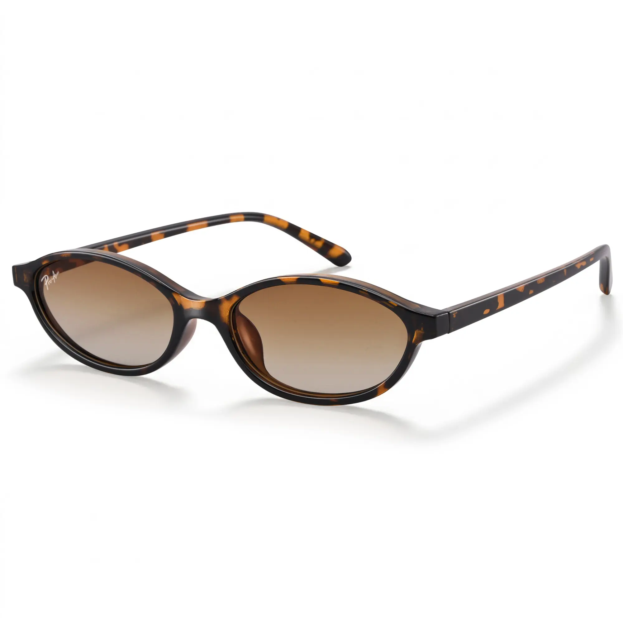 Pro Acme Retro Slim Oval Sunglasses – UV400 Protection, Classic Vintage Style, Polarized Women's Shades