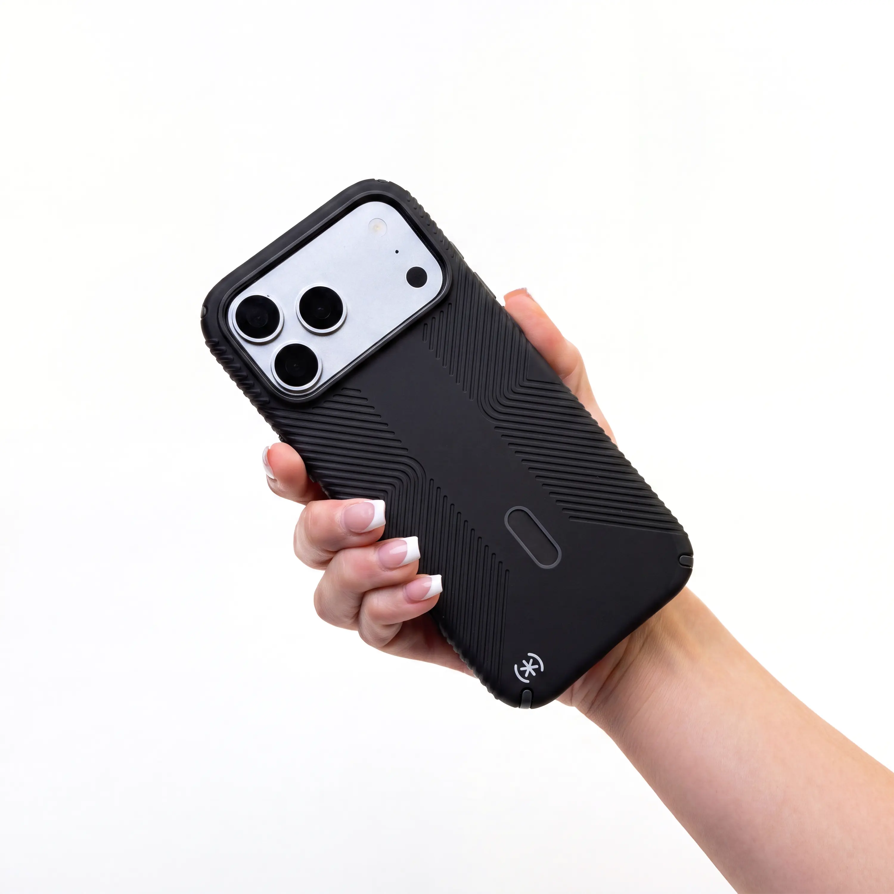 SPECK Presidio2 Grip Non-Slip Smartphone Case for iPhone 17 Pro Max - Dual-Layer Drop Protection, MagSafe with ClickLock Interlock, Raised Bevel Screen Protection, Inverted Grips, Heavy Duty Protection