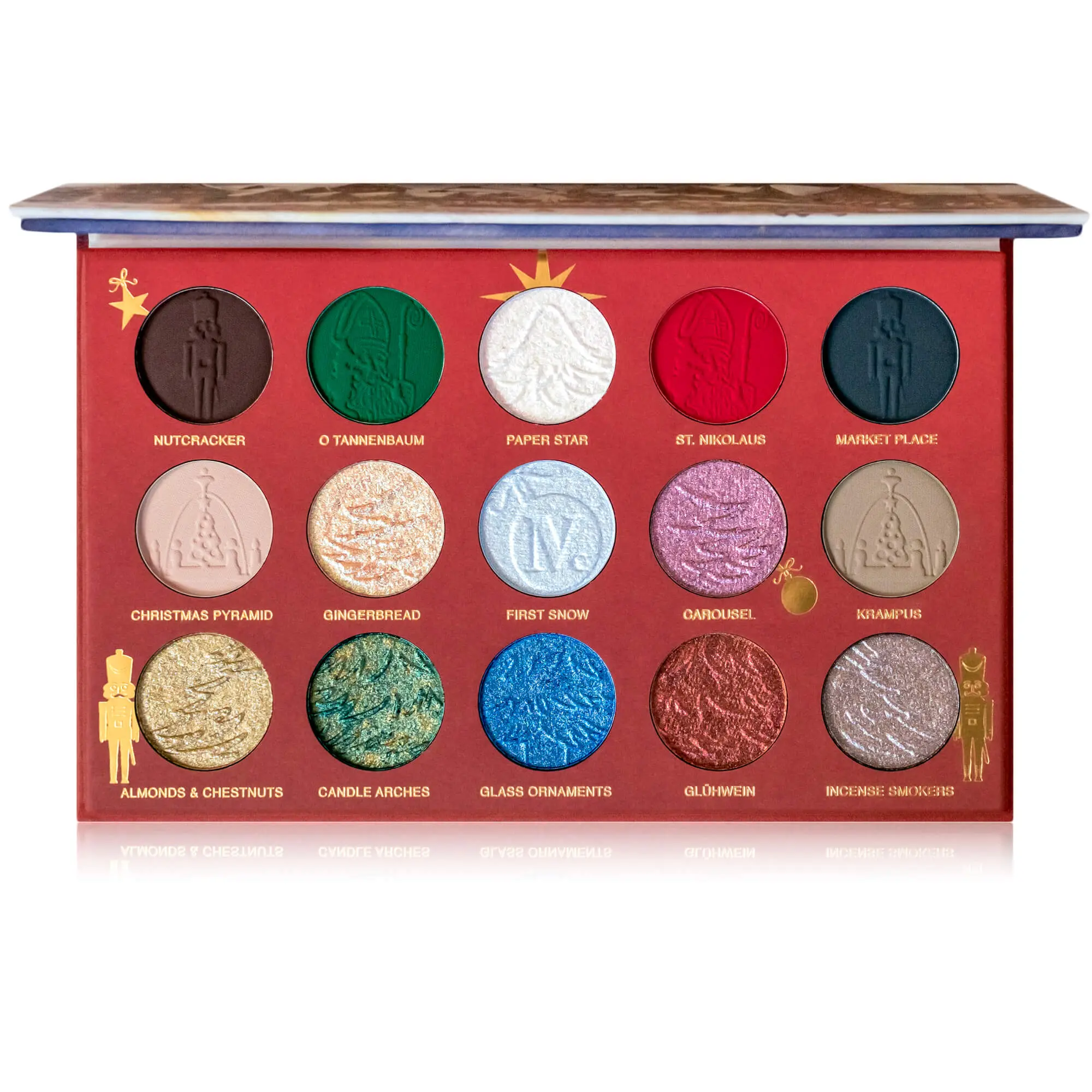 Christkindlmarkt - 15 Cheerful Shade Eyeshadow Palette - Cruelty Free Makeup Vegan Cosmetic