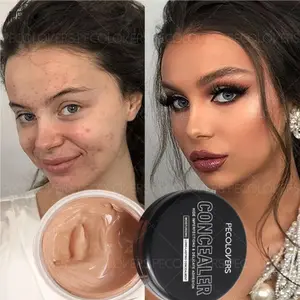 1PC Covers Imperfections Flawless Concealer Flawless Concealer Cream Matte Coverage - Covers Acne Marks & Dark Circles, Brightens & Contours