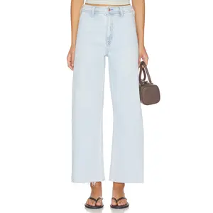 PISTOLA Penny Crop High Rise Wide Leg Jeans in Eternal