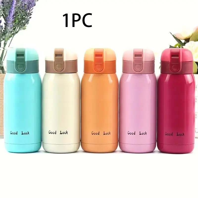 1pc Mini Portable Insulated Water Cup with Rope Handle, Vacuum Insulated Traveler Tumbler, Couple Vacuum Flask, 304 Stainless Steel, Pocket Bottle, Ideal for Travel and Daily Use, Tumbler Drinkware