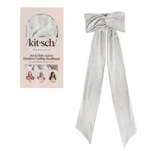 Kitsch Heather Gray Set & Flow Active Curling Headband