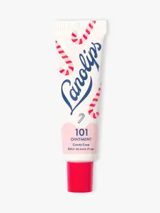LANOLIPS 101 Ointment Multi-Balm Candy Cane - 10g Natural Peppermint Flavored Moisturizer for Dry Lips & Skin Moisture
