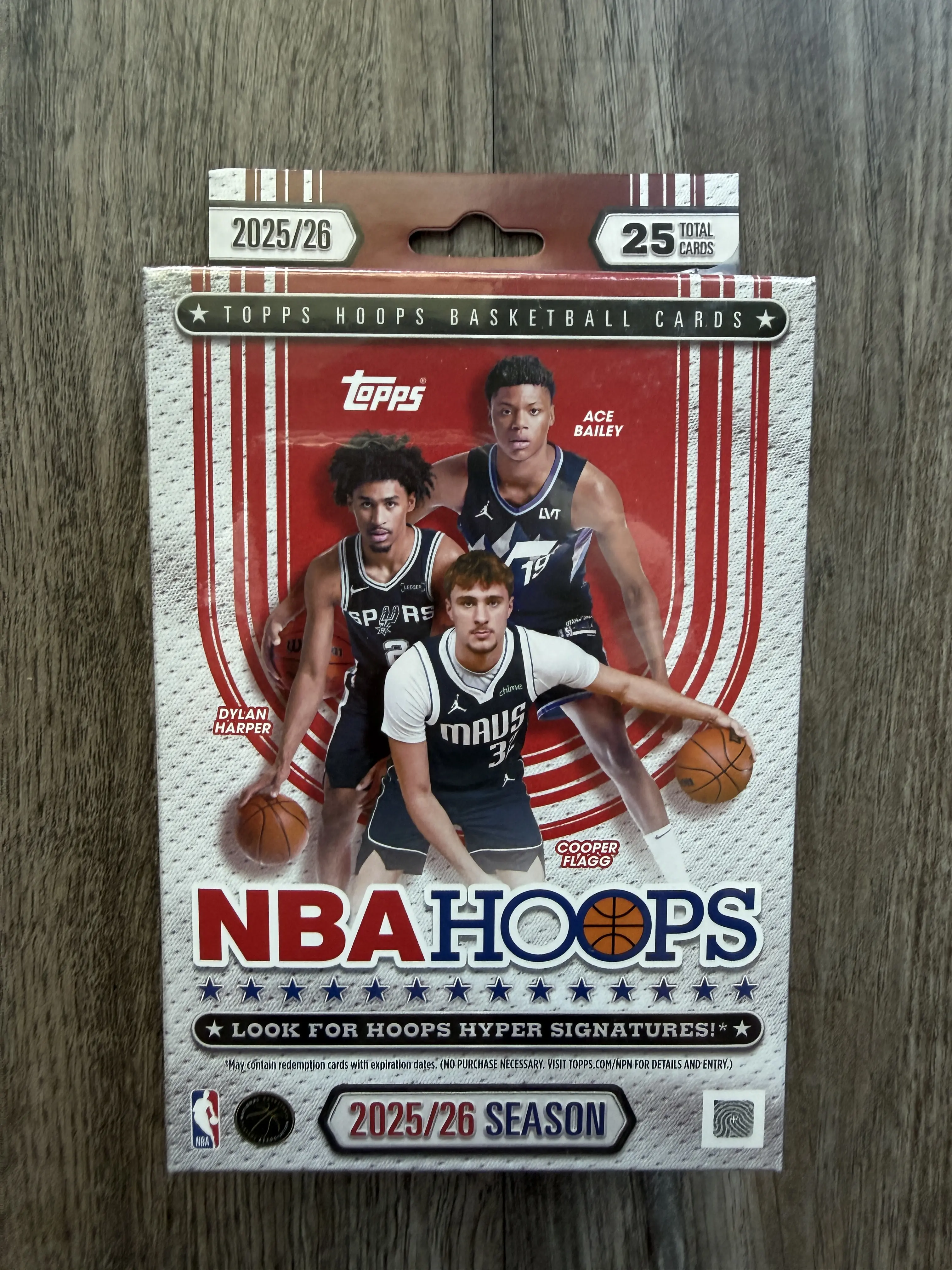 2025/26 Topps NBA Hoops Basketball Hanger Box  Cooper Flagg Rookie Chase