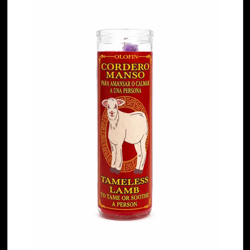 Cordero Manso vela preparada (Tameless Lamb) 7 day fix Candle