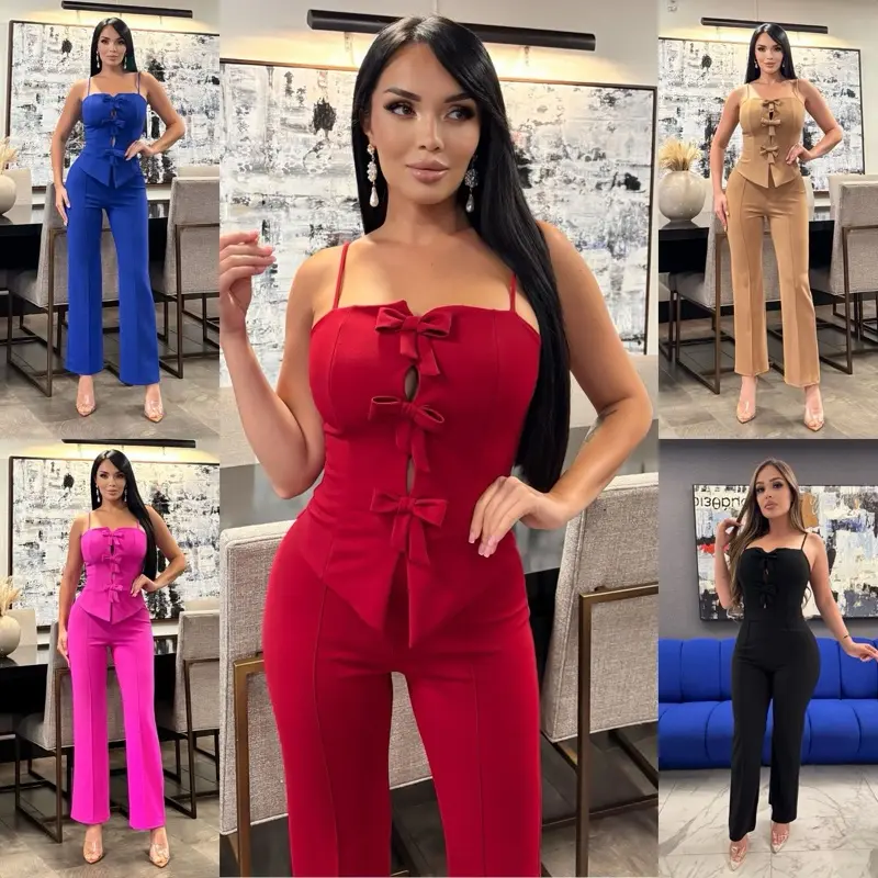 Leonor Bow pant set