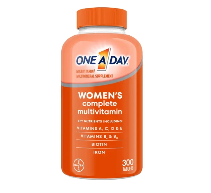 1 A Day Women's Multivitamin Zinc Supplement, 300 Daily Wellness Tablets, Dietary Supplement for Optimum Daily Support