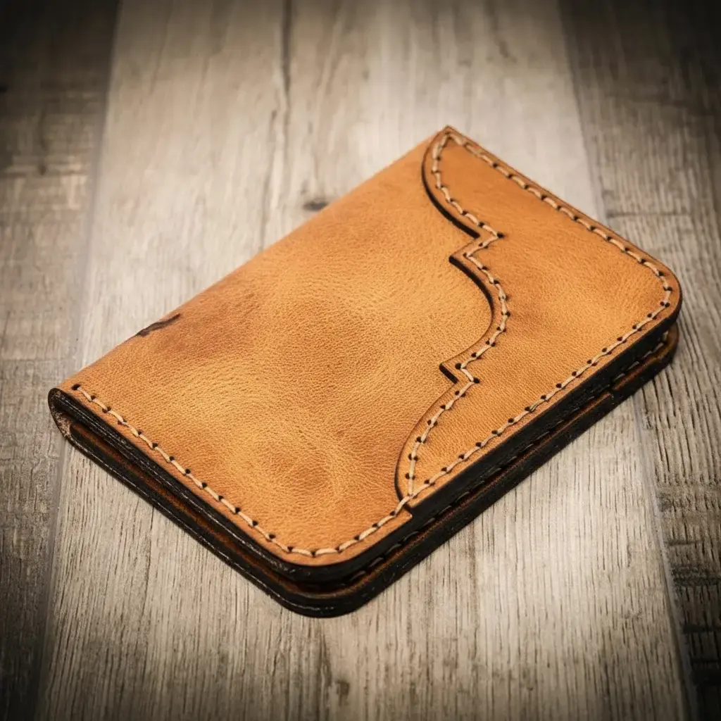 Western Vertical Leather Wallet