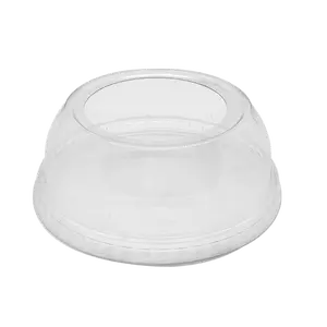 Wide 2" Hole Dome Lid For PET Plastic Cup | 98mm Diameter | 1000 Pieces/Case