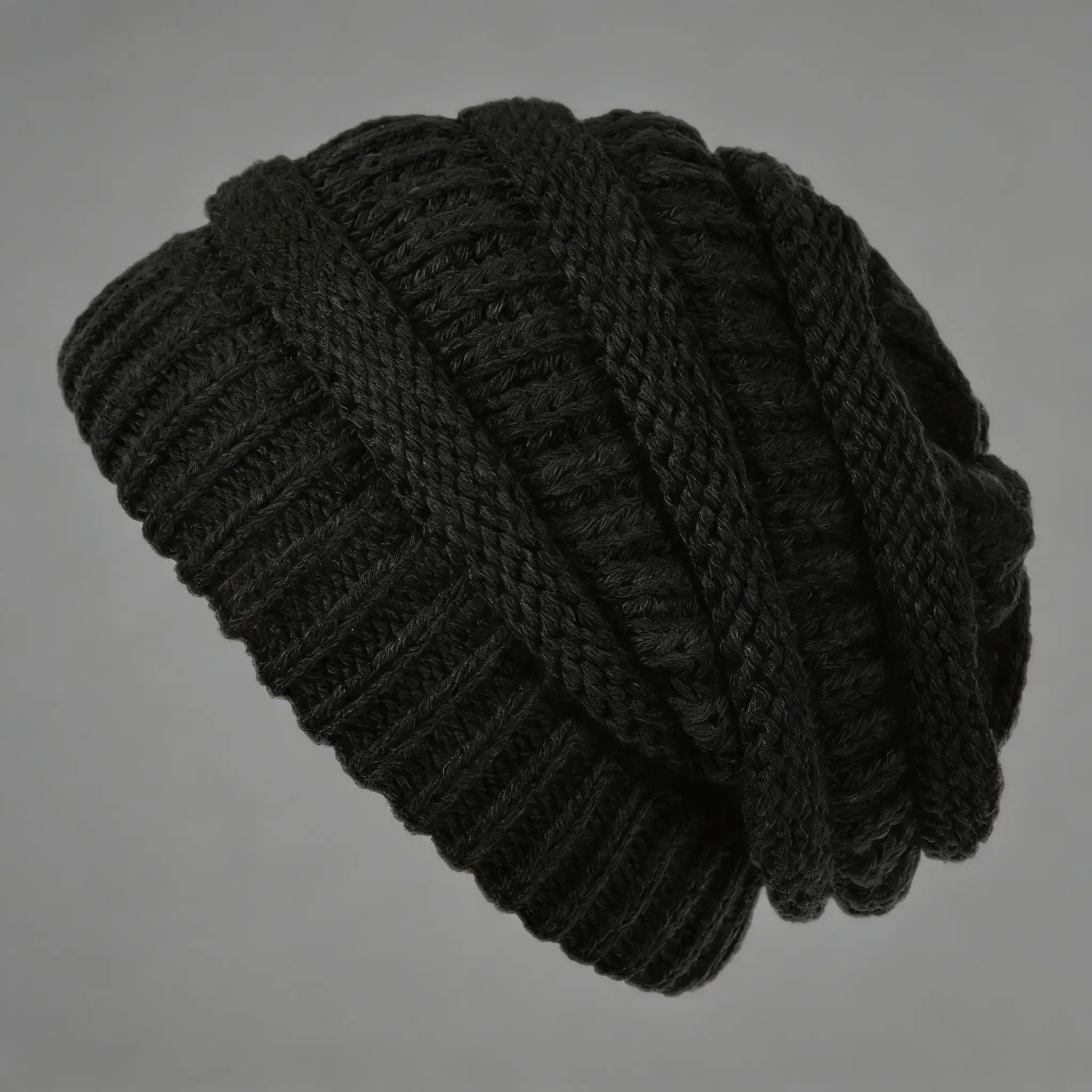 Warm Knitted Hat Windproof Ear-Protecting for Autumn Winter Elastic Loose Fit Unisex Thickened Extra Warm Outdoor Skiing