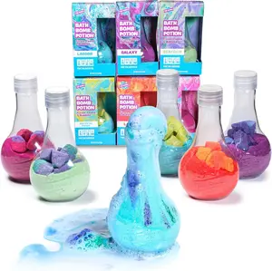 Kids Bath Bomb Multi-Pack Body Care Product, 6-Pack 6 Varieties, Nontoxic Phthalate-Free Fizzy Bath Toy for 24 Months+ Kids, Erupts With Foam & Bubbles for Fun Tub Time