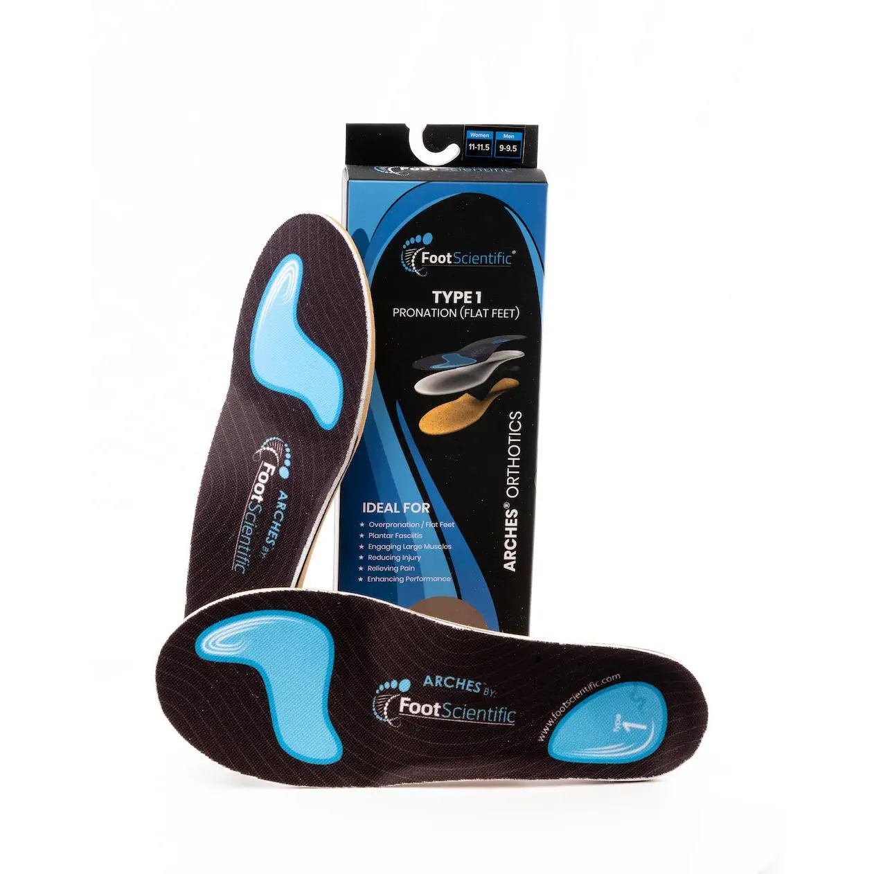 Arches Insoles Type 1 - Pronation/Flat Feet