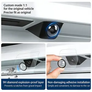 2/6 Pack Upgraded Car 360 Degree Camera Protective Cover, HD Transparent, Anti-Collision, Anti-Scratch, Anti-Wear