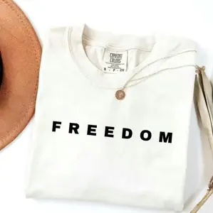 Comfort Colors Freedom T-shirt, Faith-Based Unisex Tee, Activist & Human Rights Support, Political Awareness Long Sleeve Tee, Social Justice Shirt, Empowerment Apparel, Unisex Cotton T-shirt, Inspirational Message Tee, Equality & Peace Shirt