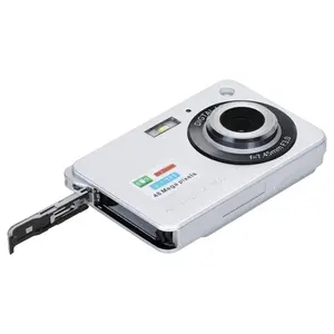 【Free SD Card and Card Reader】18 Megapixel CCD HD Digital Camera Retro Selfie Video Camera 2.7 Inch 8x Zoom HD Digital Camera Card Style Automatic Camera for Video and Selfie Color Cable Flash Lens Screen, Multi-color Optional