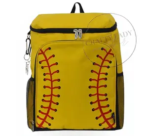 Softball Backpack Cooler - Yellow