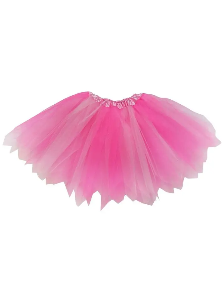 Pink & Neon Pink Fairy Costume Pixie Tutu Skirt for Kids, Adults, Plus