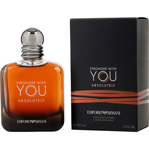 Armani Emporio Stronger With You Absolutely for Men Eau de Parfum Spray, 3.4 Ounce