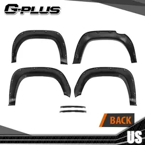 Fit For 16-22 Toyota Tacoma 4x smooth Wheel Fender Flares Pocket Rivet Style G-PLUS