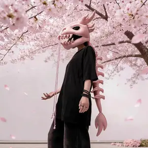 3D Chinese Dragon Tentacle Headpiece, Dinosaur Skeleton Exoskeleton Costume Accessory, Ideal for Cosplay, Festivals, Parties & Interactive Play