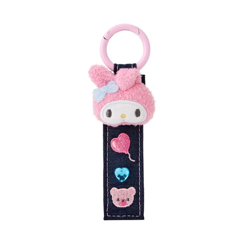 My Melody Logo Keychain (Denim Patch Series)