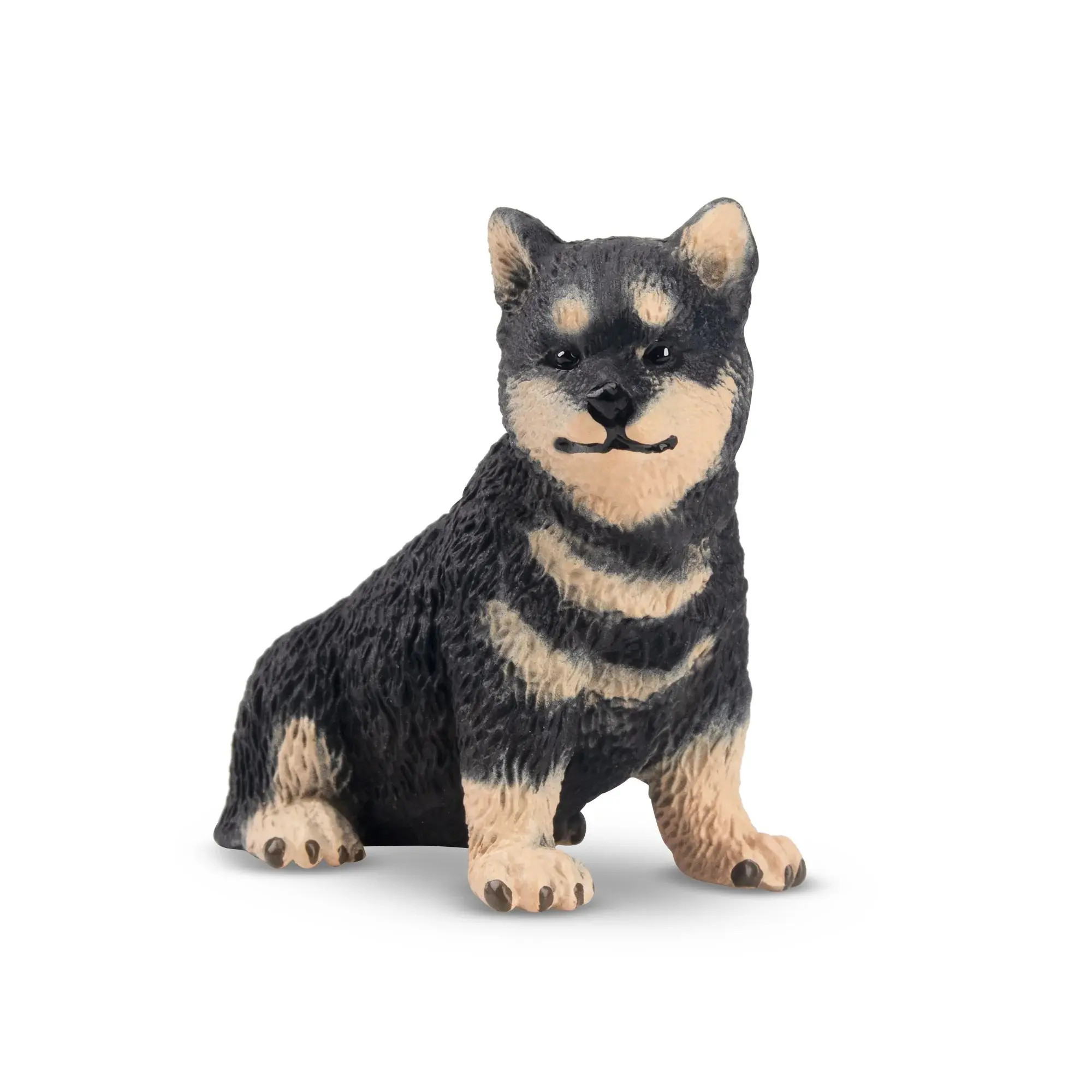 Toymany Hand-Painted Sitting Japanese Shiba Inu Puppy Figurine – Realistic Dog Model, Perfect for Early Education, Montessori Sensory Play, Cake & Party Decorations, Desk & Home Décor, Thoughtful Gifts, and Collectible Figurine