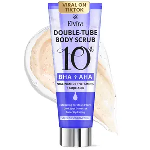 Elvira KP Bump Eraser Foot & Body Scrub, Exfoliating Scrub for Keratosis Pilaris, Smooth Skin with 10% AHA BHA & Niacinamide, Deep Moisturizing Cleanser for All Skin Types, Exfoliante para el Cuerpo