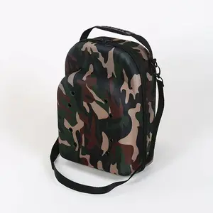 1-Pack Baseball Cap Storage Bag with Zipper & Handle,Portable Organizer for Home and Travel Use,Dustproof Hat Organizer,hold 6 Caps,Black/Camo