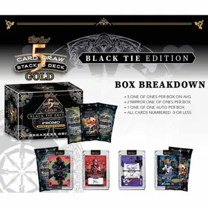 2026 Wild Card 5-card Draw Back Tie Gold Breaker Brick SINGLE PACK - 1 SEALED PACK