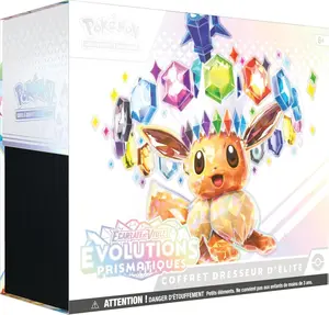 Pokémon: Scarlet & Purple Elite Trainer Set - Prismatic Evolutions of The Pokémon TCG (1 Fully Illustrated Promo Card, 9 Booster Packs & Premium Game Accessories)