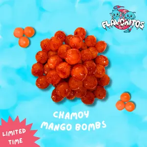 Flavoritos, Chamoy Mango Bombs- Sweet and Chili Candy Snack Chewy Spicy Bonbon