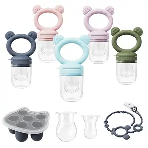 ThoLune Baby Food Fruit Feeder & Breastmilk Popsicle Mold Set, Silicone Teether,Breast milk, fruit,Infant Self Feeding, 4 Month+,TikTokShopBlackFriday
