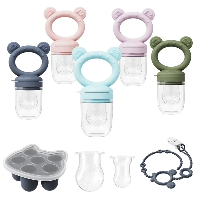 ThoLune Baby Food Fruit Feeder & Breastmilk Popsicle Mold Set, Silicone Teether,Breast milk, fruit,Infant Self Feeding, 4 Month+,TikTokShopBlackFriday