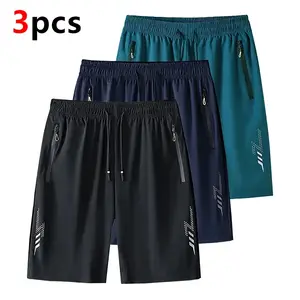 Men's Summer Three-Pack Ice Silk Quick-Dry Pants Trunks Casual