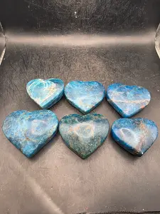 Blue apatite heart! 2.4 too 3.4 ounces!