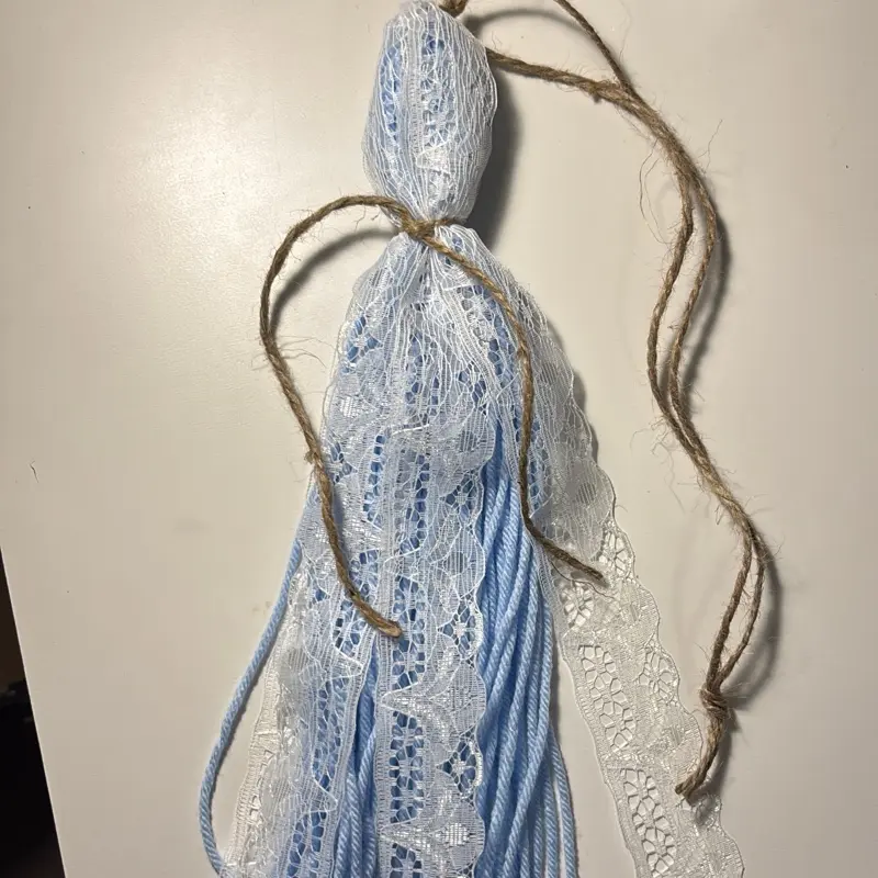 Baby Blue Bible tassels