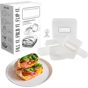 Tortilla Wrap Maker Kit - Create Mess-Free, Restaurant-Quality Wraps in Minutes | Devices for 7" & 10" Tortillas + Storage Box |  for Burritos, Quesadillas, Snacks & ' Lunches