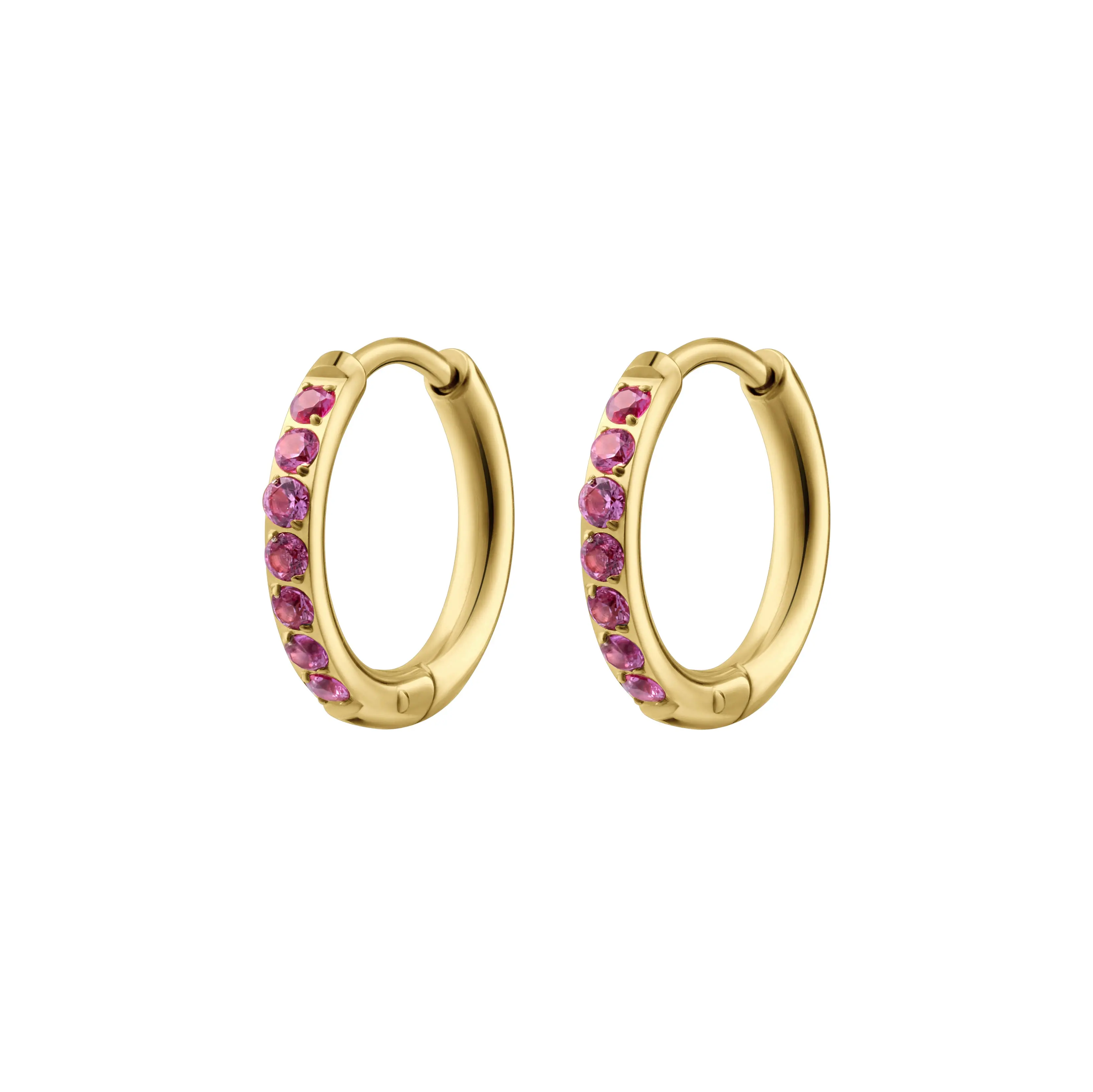 Rose Titanium Celestial Hoops