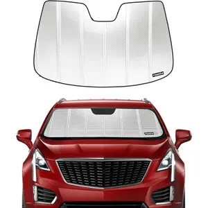 Windshield Sun Shade for Cadillac XT5 2017-2025. Reflective  Film Front Window Sunshade - BLAZBLOCK