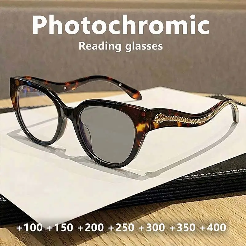 Vintage Cat Eye Reading Glasses, Women's Fashion Photochromic Eyeglasses, Snake Leg Full Frame Daily Wear, Slimming Face Design, Fashionable Frames Glasses, Vintage Style Glasses, Stylish Eyeglass, Trendy Vintage Eyeglasses