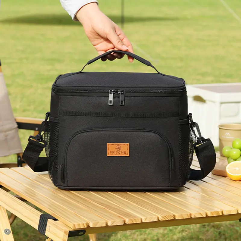 13.8L Insulated Lunchbox Cooler - Women's Casual On-the-Go Multifunctional Insulated Lunch Bag, Leak-Proof with Pockets & Adjustable Strap for Office Travel, Lunch Bags Women, Multifunctional Insulated Bag