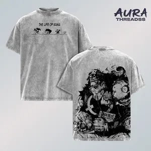 Kuma One Piece Shirt, Washed Tee, Heavy Cotton Anime Top, Tyrant Pacifista Graphic, Gift for Manga Fans 2025