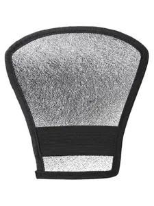 Professional Double Sided Reflector Softbox, Silver Color/ Round Square Flash Diffuser, On-Camera Speedlite Fill Light Accessory for Dslr Camera Accessories