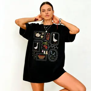Rustic Cottagecore Shirt With Goose Design Perfect For Gardening Summer And Spring Gift For Her