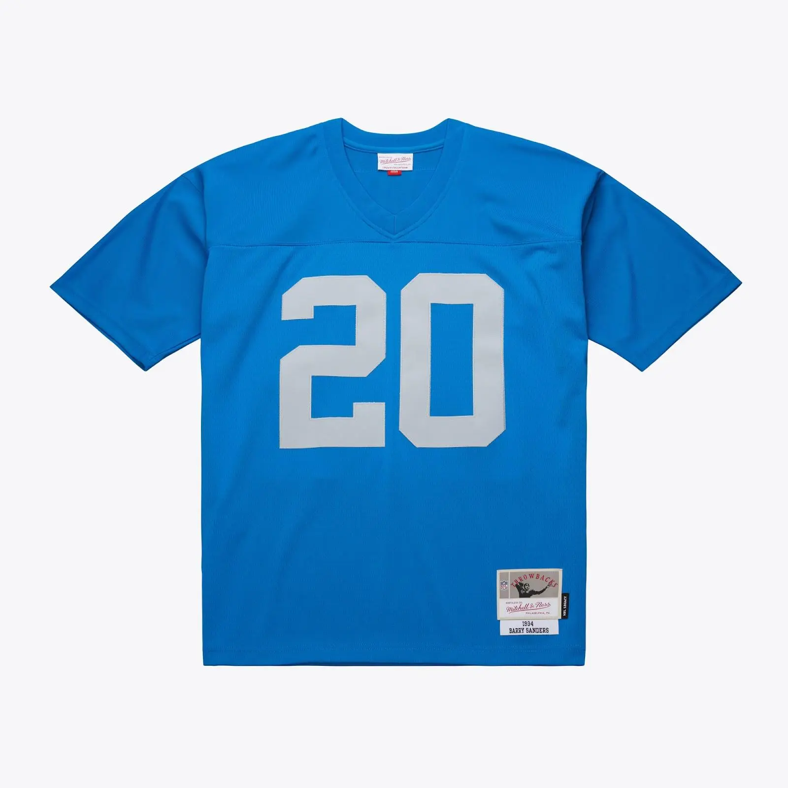 Barry Sanders Detroit Lions 1994 Blue Legacy Jersey NFL Throwback Mitchell & Ness