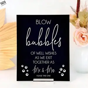 Transparent Acrylic Table Number Signs for Weddings, Hexagonal Rectangular Round Table Markers, Wedding Reception Decorations