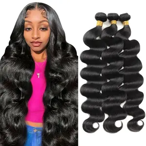 Brazilian Hair Body Wave 3 Bundles 100% Human Hair Weave Bundles 30 inches 1/3/4Pcs/Lot Body Wave Hair for Quick Weave Sew in