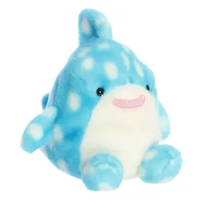 Palm Pals Adorable Dottie Whale Shark 5 inch Blue Mini Soft Plush Collectable Stuffed Animal